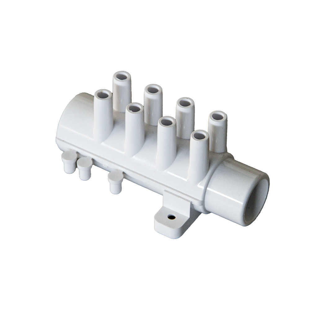 1" 8 Port 3/8" Ribbed Barb Socket*Spigot