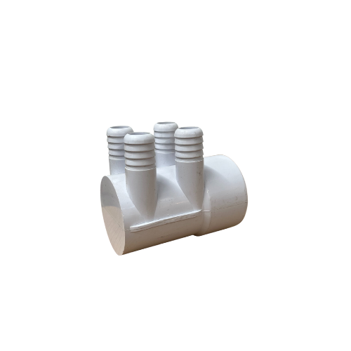 2" 4 Port 3/4 Ribbed Barb Water Manifold Socket*Blind