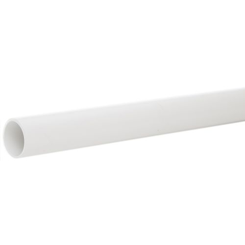 1.5" Solid Water Pipe - White (1 Metre)